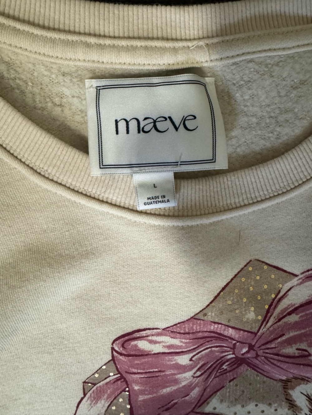 NWT Maeve by Anthropologie Animal Friends Crew Neck Sweatshirt Size Large - Picture 7 of 9
